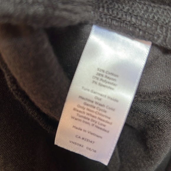 Talbots Black Velour Sweatpants S - Picture 3 of 3